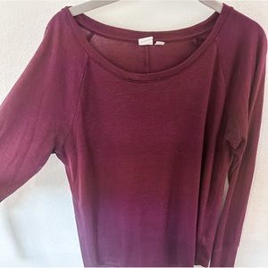 Gap crewneck burgundy sweater long sleeve shirt
